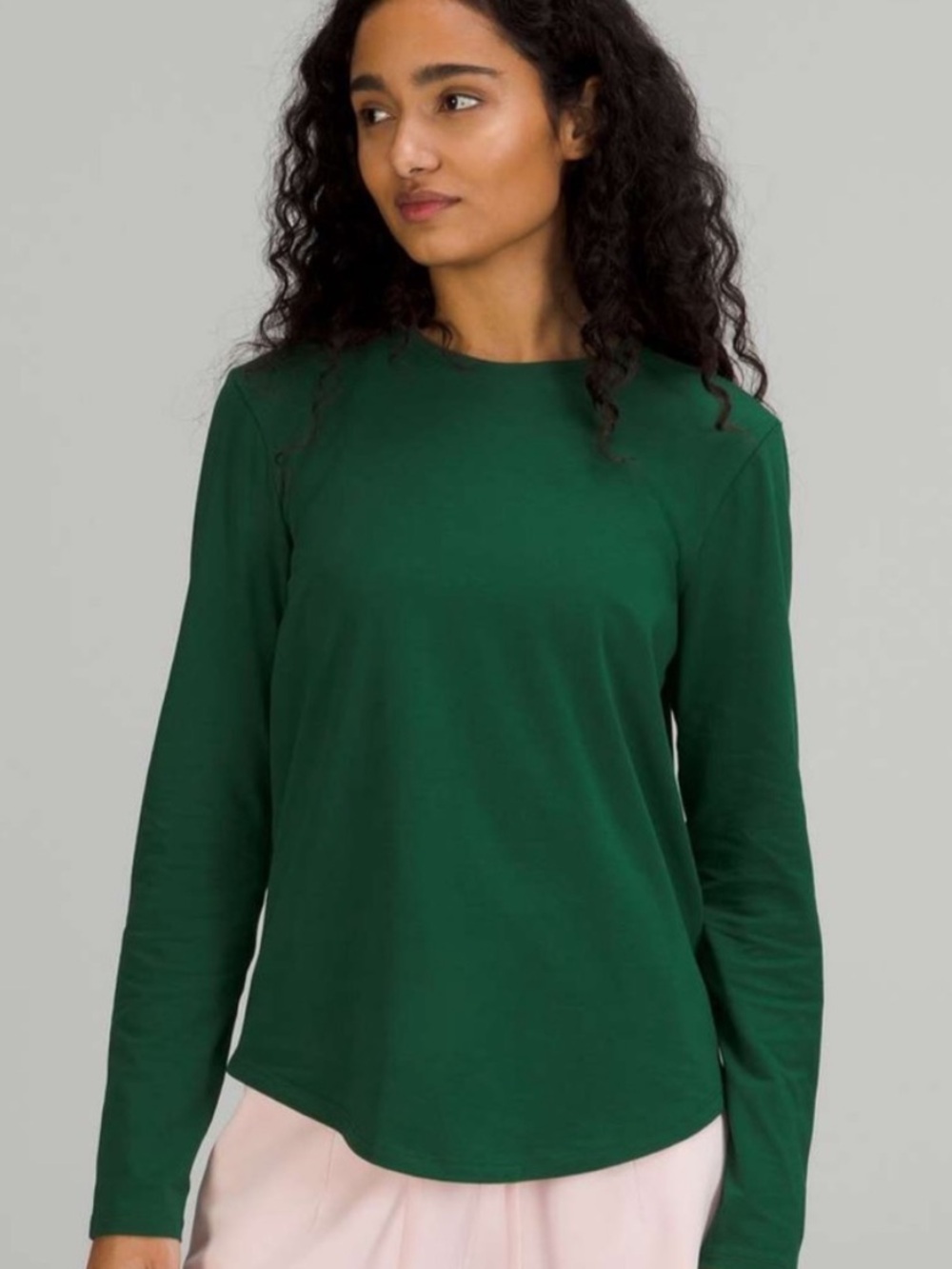 Lululemon Love Long Sleeve  Everglade Green  Size 6